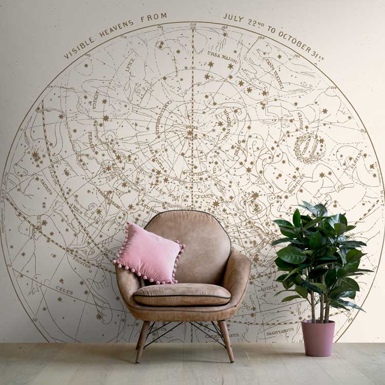 DIY Constellation Wall Mural