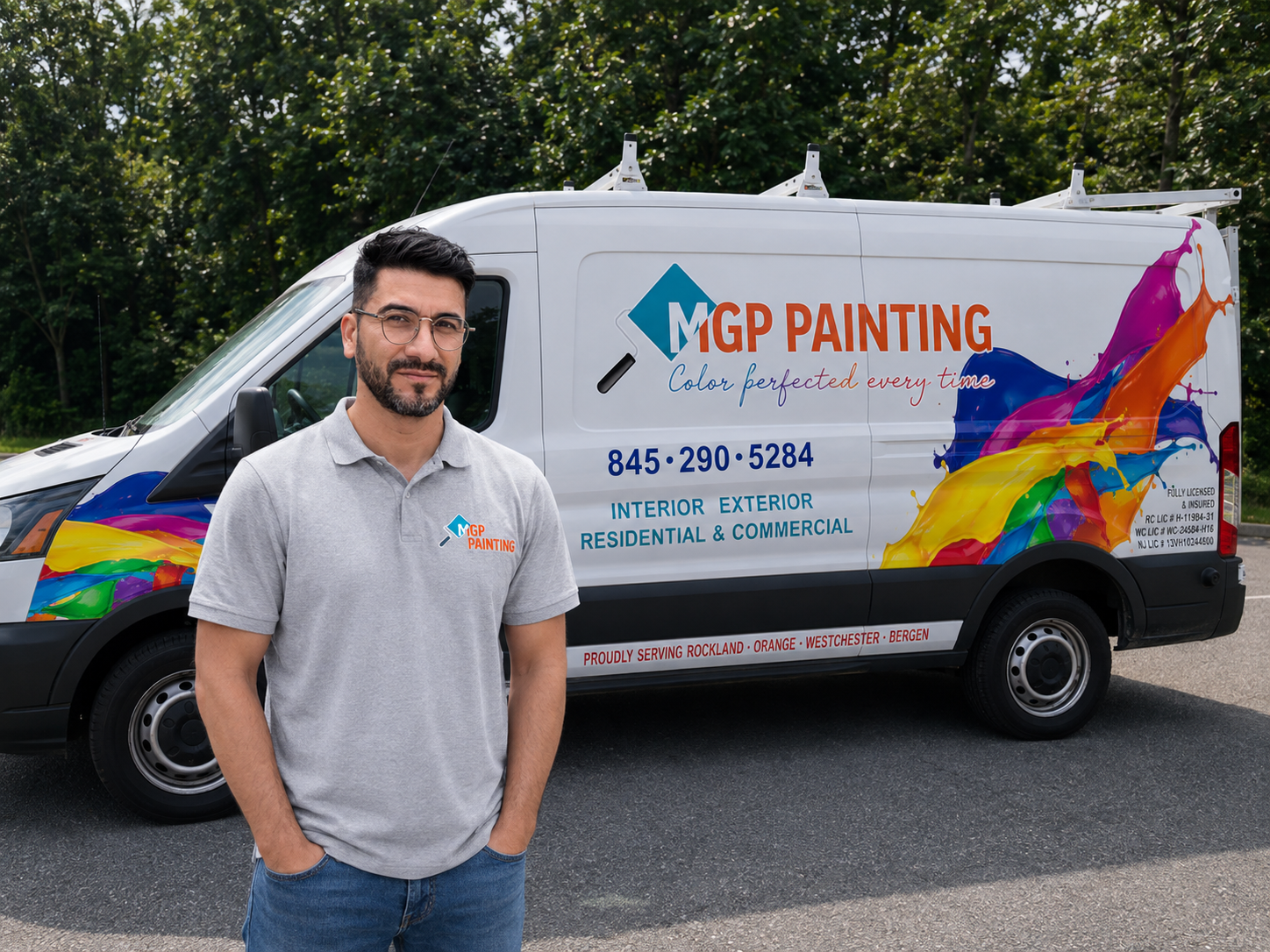 Moises G. Penafiel, owner of MGP Painting